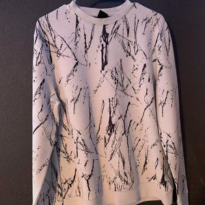 H&M Black and White Long Sleeve Shirt